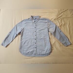 Duluth Trading Women's Blue Heirloom Gardening Shirt